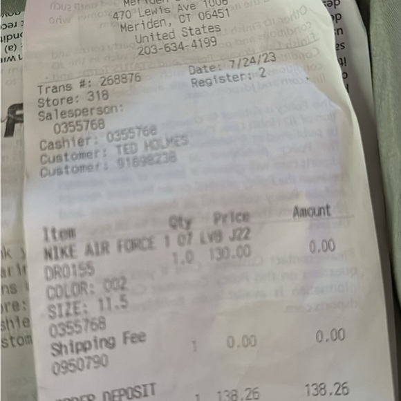 Brand new original Air Force ones never used brand new no box - Picture 12 of 14